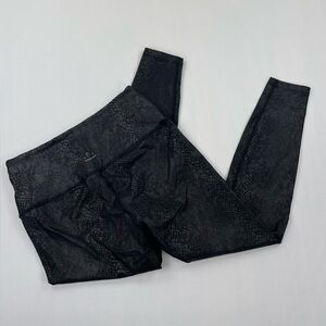 Beyond Yoga Leggings Womens M Black Viper High Rise 7/8 Jacquard Snakeskin Print